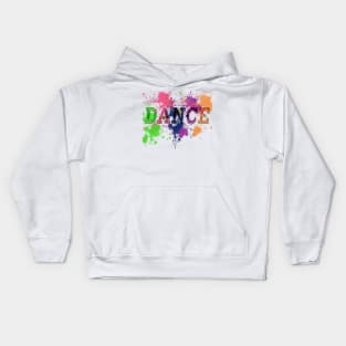 colorful dance design Kids Hoodie